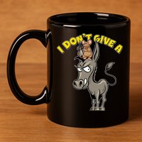 Funny I Don't Give A Rat's Ass 11oz C Handle Ceramic Mug