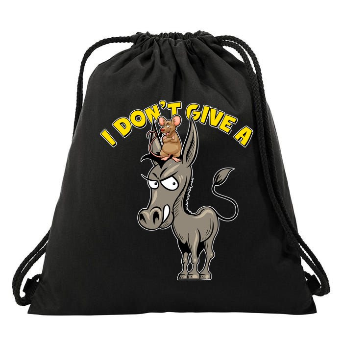 Funny I Don't Give A Rat's Ass Drawstring Bag