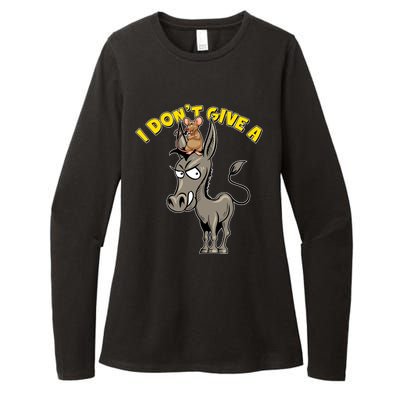 Funny I Don't Give A Rat's Ass Womens CVC Long Sleeve Shirt