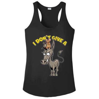 Funny I Don't Give A Rat's Ass Ladies PosiCharge Competitor Racerback Tank