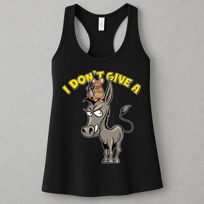 Funny I Don't Give A Rat's Ass Womens Tank Top