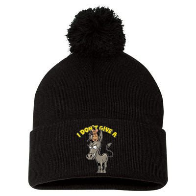 Funny I Don't Give A Rat's Ass Pom Pom 12in Knit Beanie
