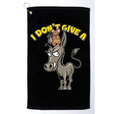 Funny I Don't Give A Rat's Ass Golf Towel