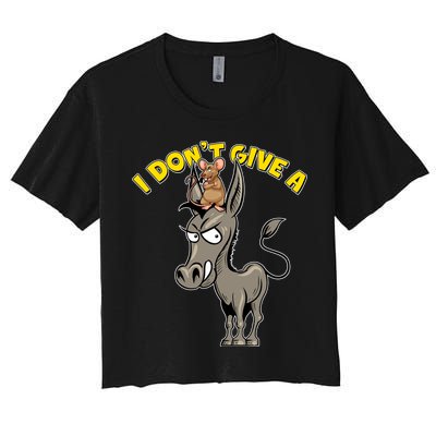 Funny I Don't Give A Rat's Ass Crop Top