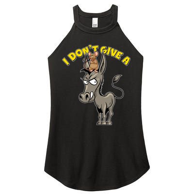 Funny I Don't Give A Rat's Ass Women's Perfect Tri Rocker Tank