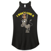 Funny I Don't Give A Rat's Ass Women's Perfect Tri Rocker Tank