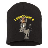 Funny I Don't Give A Rat's Ass Short Acrylic Beanie