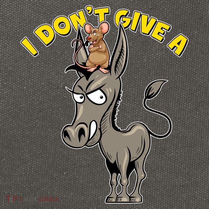 Funny I Don't Give A Rat's Ass Cotton Canvas Backpack