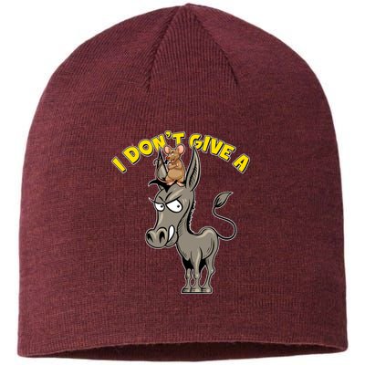 Funny I Don't Give A Rat's Ass Sustainable Beanie