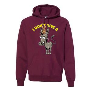 Funny I Don't Give A Rat's Ass Premium Hoodie