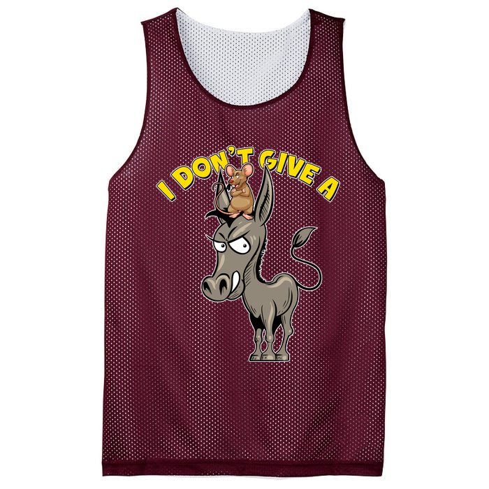 Funny I Don't Give A Rat's Ass Mesh Reversible Basketball Jersey Tank