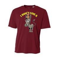 Funny I Don't Give A Rat's Ass Youth Performance Sprint T-Shirt