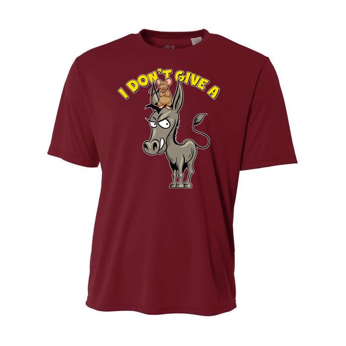 Funny I Don't Give A Rat's Ass Youth Performance Sprint T-Shirt