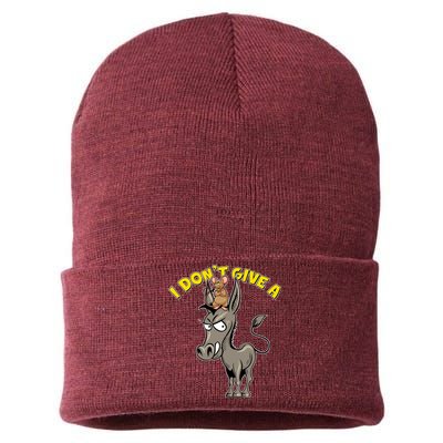 Funny I Don't Give A Rat's Ass Sustainable Knit Beanie
