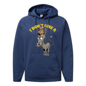 Funny I Don't Give A Rat's Ass Performance Fleece Hoodie