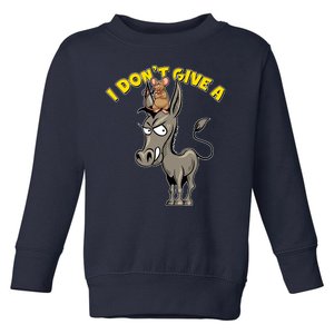 Funny I Don't Give A Rat's Ass Toddler Sweatshirt