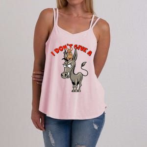 Funny I Don't Give A Rat's Ass Women's Strappy Tank