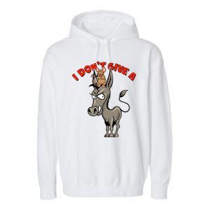 Funny I Don't Give A Rat's Ass Garment-Dyed Fleece Hoodie