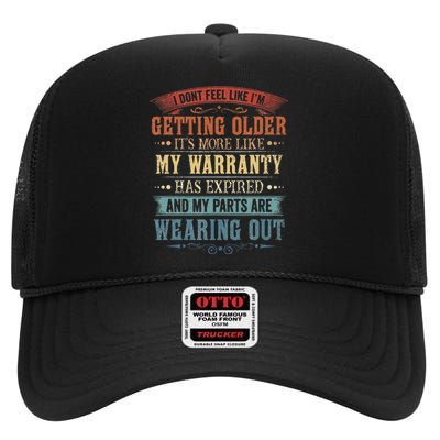 Funny I Don’T Feel Like I’M Getting Older Retro High Crown Mesh Back Trucker Hat