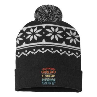 Funny I Don’T Feel Like I’M Getting Older Retro USA-Made Snowflake Beanie