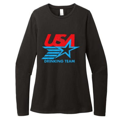 Funny Independence Day Usa Drinking Team 4th Of July Womens CVC Long Sleeve Shirt