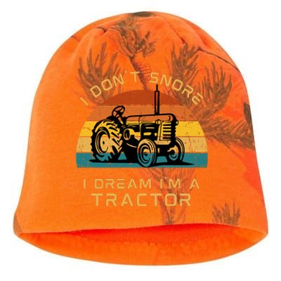 Funny I Don't Snore I Dream I'm A Tractor Kati - Camo Knit Beanie