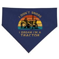 Funny I Don't Snore I Dream I'm A Tractor USA-Made Doggie Bandana