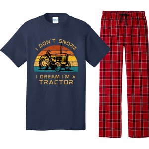 Funny I Don't Snore I Dream I'm A Tractor Pajama Set