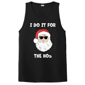 Funny I Do It For The Hos Funny Santa In Dark Sunglasses Gift PosiCharge Competitor Tank