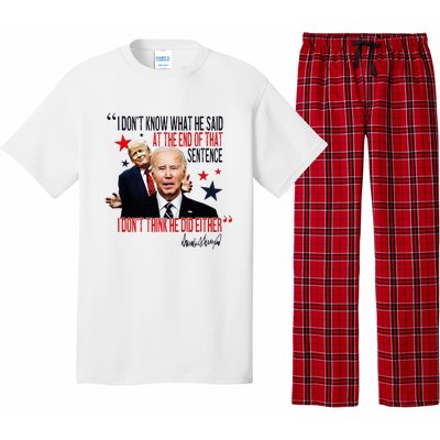 Funny I DonT Know What He Said Trump Biden Debate President Pajama Set