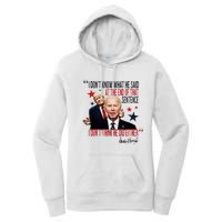 Funny I DonT Know What He Said Trump Biden Debate President Women's Pullover Hoodie