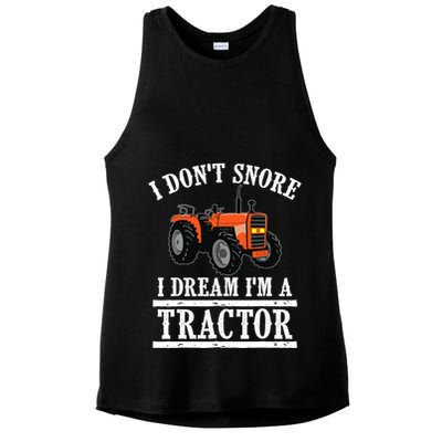 Funny I DonT Snore Tractor Farmer Gift For And Wo Ladies PosiCharge Tri-Blend Wicking Tank