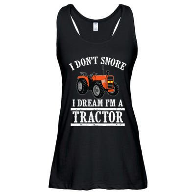 Funny I DonT Snore Tractor Farmer Gift For And Wo Ladies Essential Flowy Tank