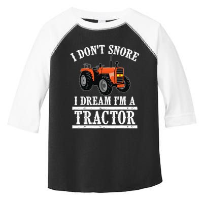 Funny I DonT Snore Tractor Farmer Gift For And Wo Toddler Fine Jersey T-Shirt