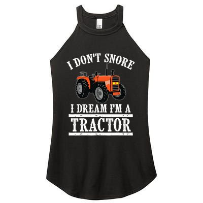Funny I DonT Snore Tractor Farmer Gift For And Wo Women's Perfect Tri Rocker Tank