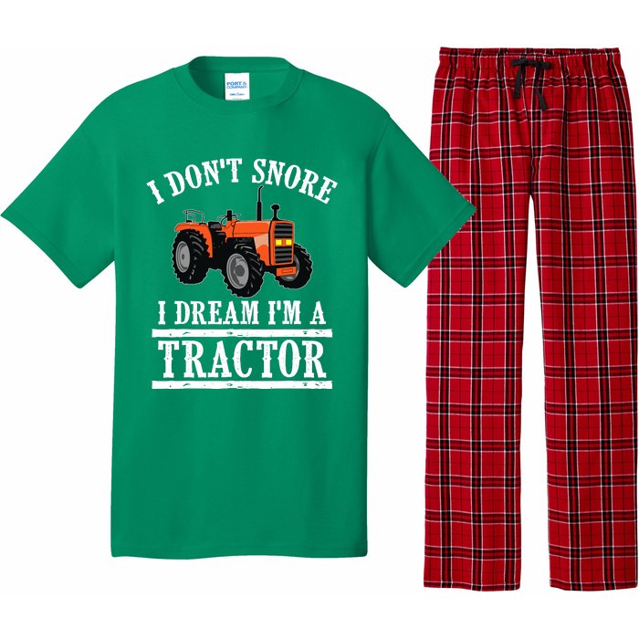 Funny I DonT Snore Tractor Farmer Gift For And Wo Pajama Set