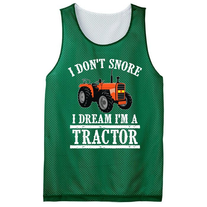 Funny I DonT Snore Tractor Farmer Gift For And Wo Mesh Reversible Basketball Jersey Tank