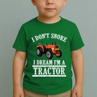 Funny I DonT Snore Tractor Farmer Gift For And Wo Toddler T-Shirt