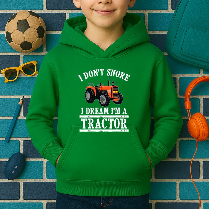 Funny I DonT Snore Tractor Farmer Gift For And Wo Kids Hoodie