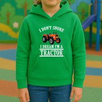 Funny I DonT Snore Tractor Farmer Gift For And Wo Kids Hoodie