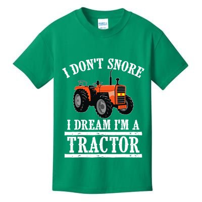 Funny I DonT Snore Tractor Farmer Gift For And Wo Kids T-Shirt