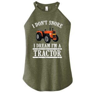 Funny I DonT Snore Tractor Farmer Gift For And Wo Women's Perfect Tri Rocker Tank