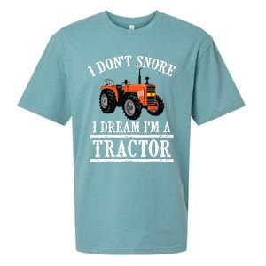 Funny I DonT Snore Tractor Farmer Gift For And Wo Sueded Cloud Jersey T-Shirt