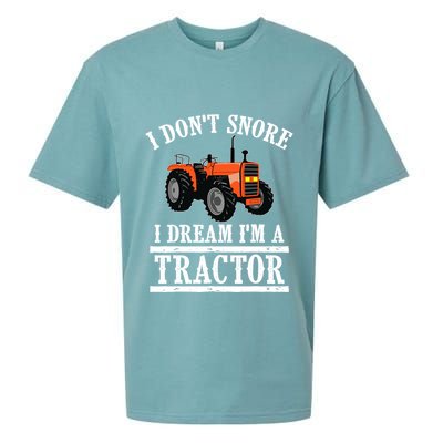 Funny I DonT Snore Tractor Farmer Gift For And Wo Sueded Cloud Jersey T-Shirt