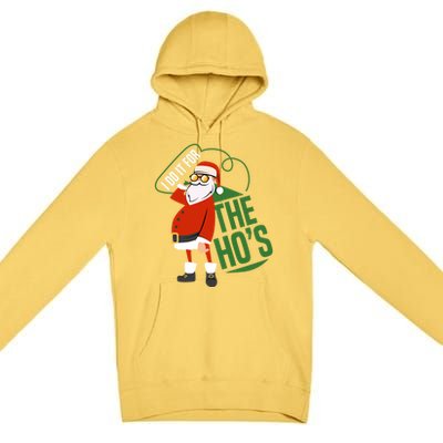 Funny I Do It For The Hos Ugly Christmas Gift Premium Pullover Hoodie