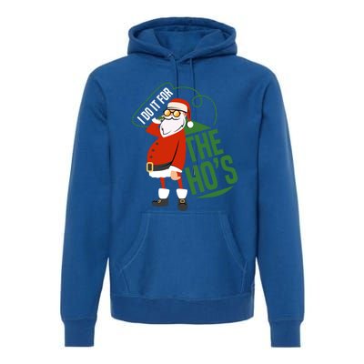 Funny I Do It For The Hos Ugly Christmas Gift Premium Hoodie