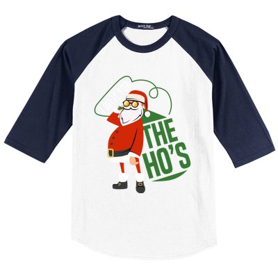 Funny I Do It For The Hos Ugly Christmas Gift Baseball Sleeve Shirt