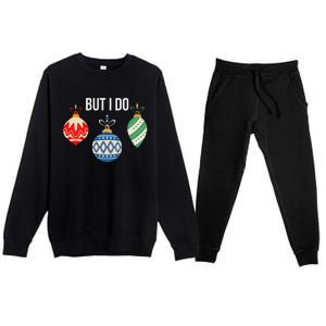 Funny I Dont Do Matching Christmas Outfits Couples Matching Premium Crewneck Sweatsuit Set