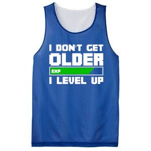 Funny I Dont Get Older I Level Up Gamers Gaming Birthday Gift Mesh Reversible Basketball Jersey Tank