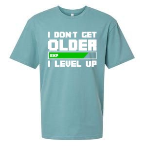 Funny I Dont Get Older I Level Up Gamers Gaming Birthday Gift Sueded Cloud Jersey T-Shirt